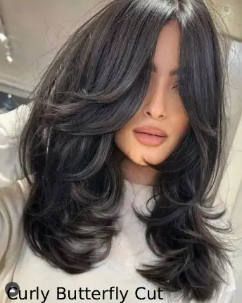 Curly Butterfly Cut