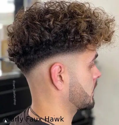 Curly Faux Hawk