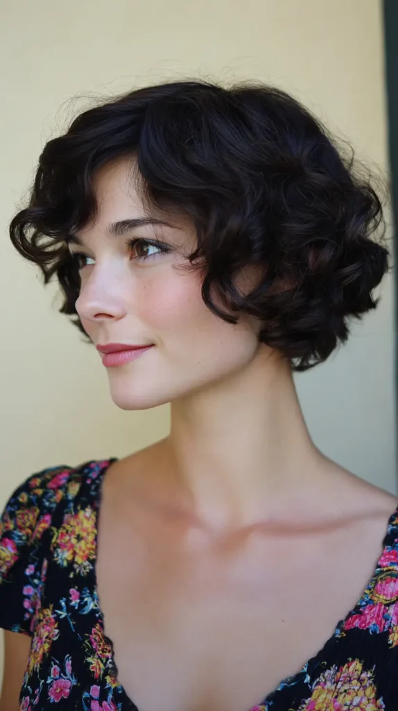 Curly French Bob