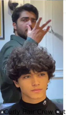 Curly Hair Crew Cut