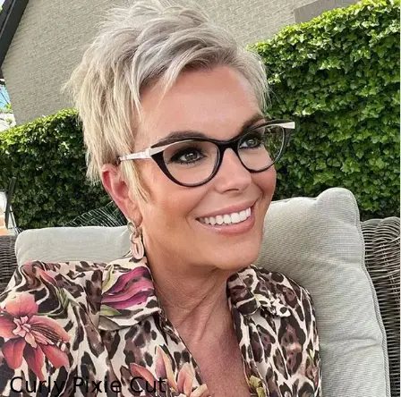 Curly Pixie Cut