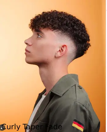 Curly Taper Fade