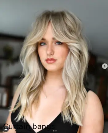 Curtain bangs