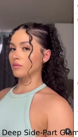 Deep Side-Part Glam
