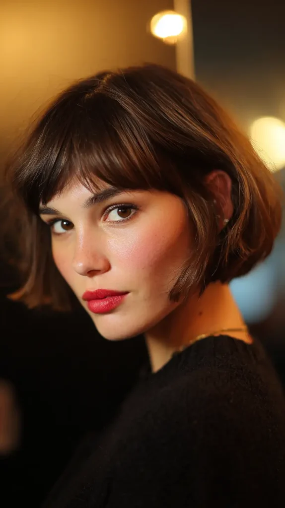 French Bob with Feathered Ends