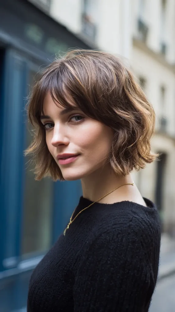French Bob with Shaggy Layers