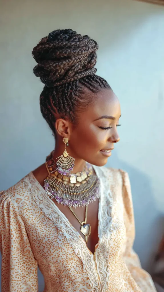 Fulani Braided Bun
