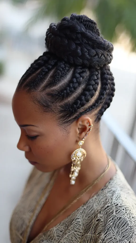 Goddess Braids Bun