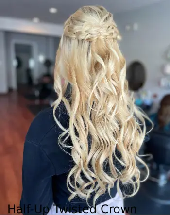 Half-Up Twisted Crown