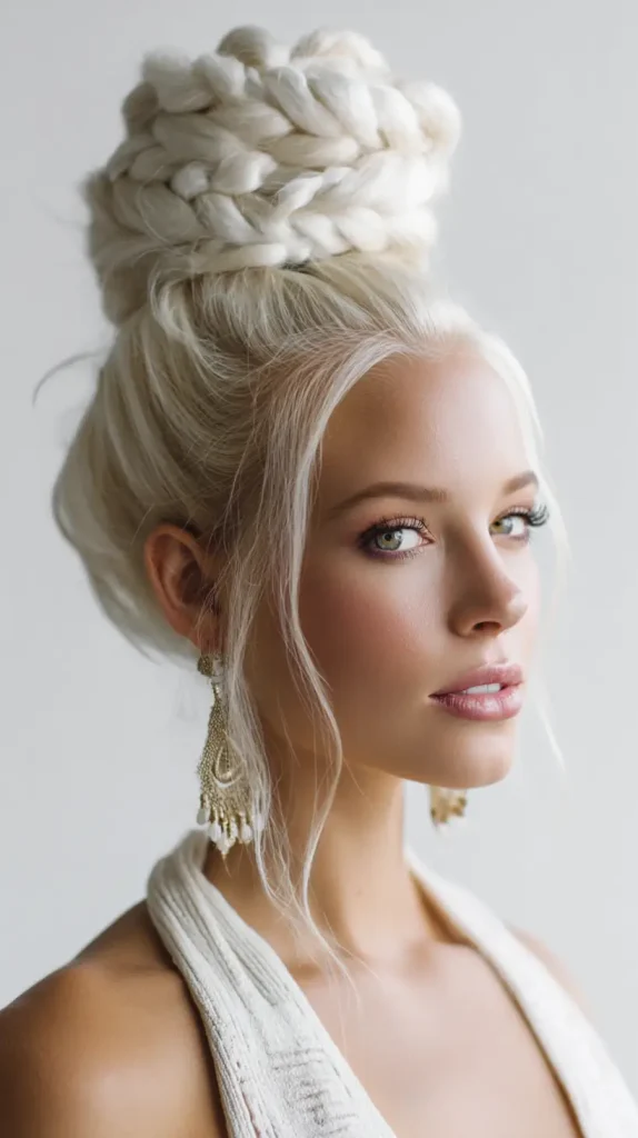 High Braided Bun