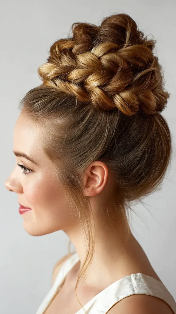 High Braided Bun