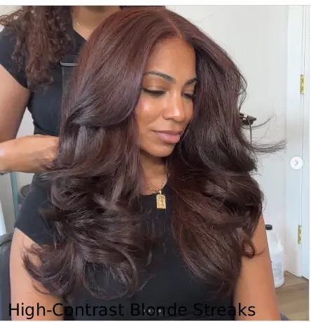 High-Contrast Blonde Streaks