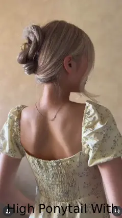 High Ponytail With a Twist