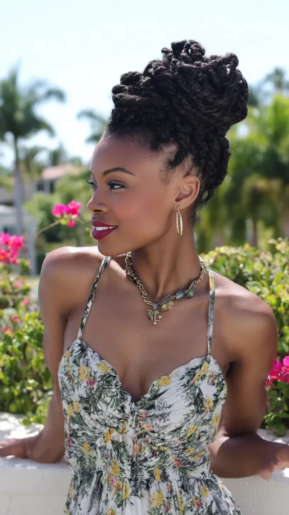 Island Twists in a High Bun