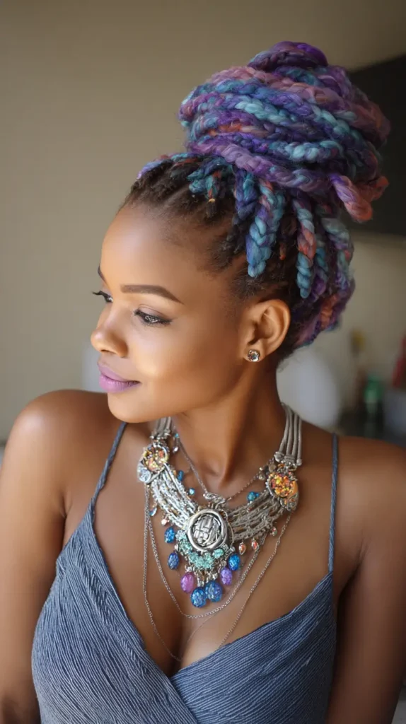 Jumbo Braids Bun