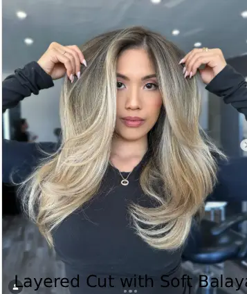 Layered Cut with Soft Balayage