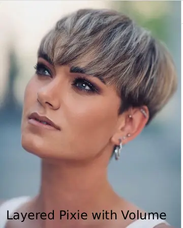 Layered Pixie with Volume