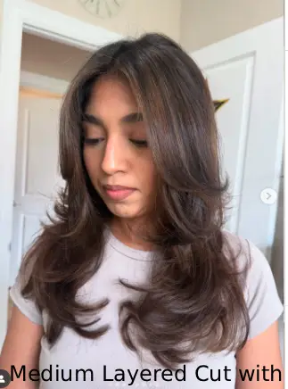 Medium Layered Cut with Highlights
