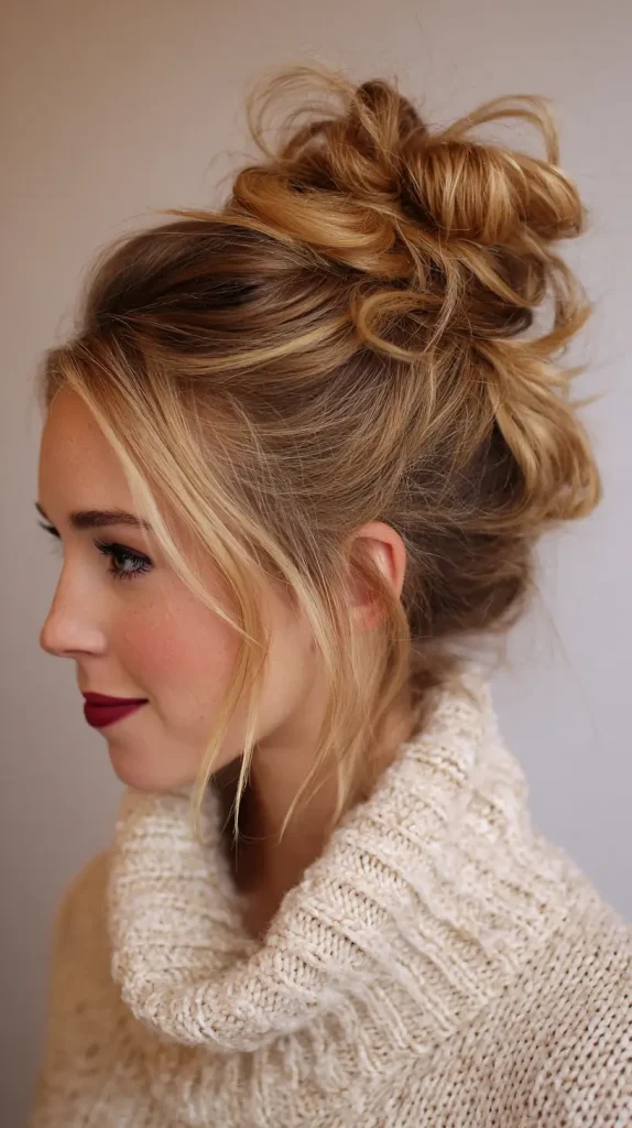 Messy Bun With Clip-In Extensions