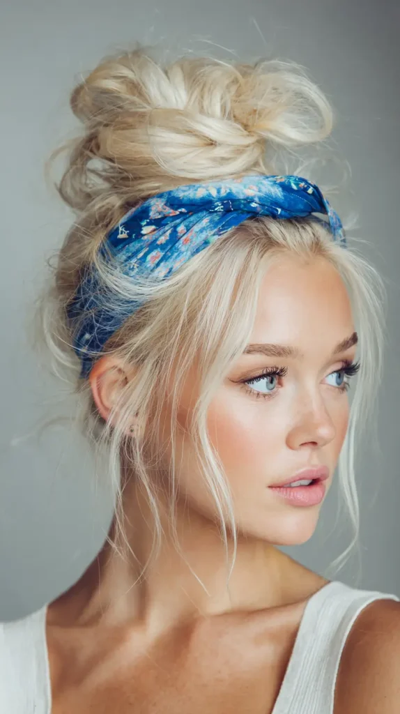 Messy Bun With a Headband