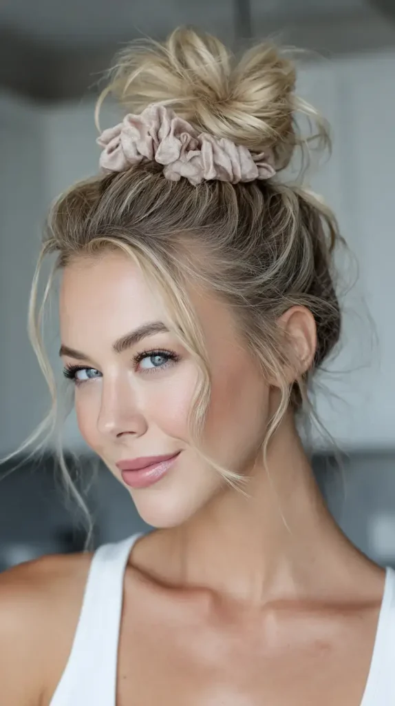 Messy Bun for Short Hair