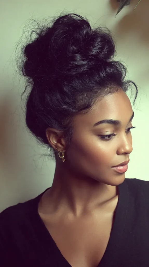 Messy High Bun