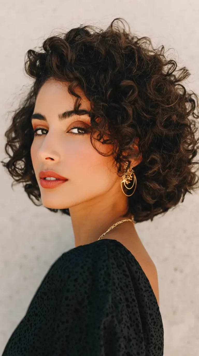 12 French Bob Curly Hair Stylish Ideas