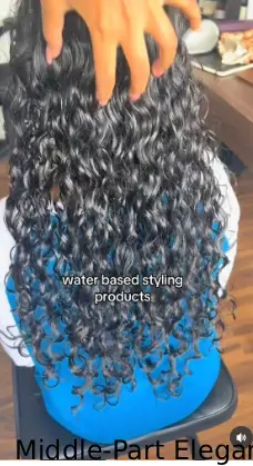 Middle-Part Elegance
