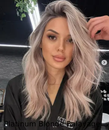 Platinum Blonde Balayage