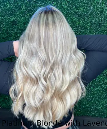Platinum Blonde with Lavender Undertones