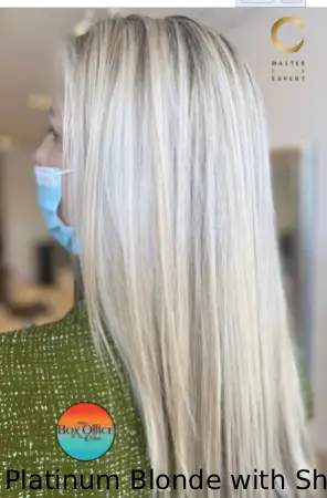 Platinum Blonde with Shadow Roots