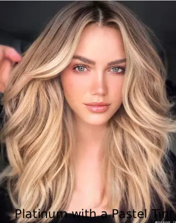 . Platinum with a Pastel Tint