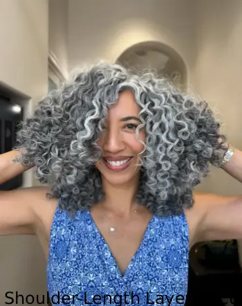 Shoulder-Length Layered Curls