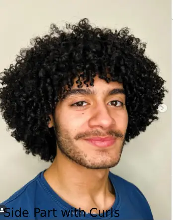 Side Part with Curls