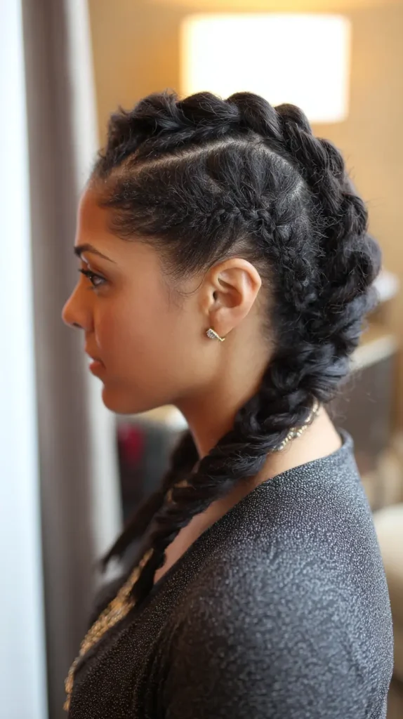 Side-Parted Barrel Twists