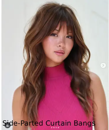 Side-Parted Curtain Bangs