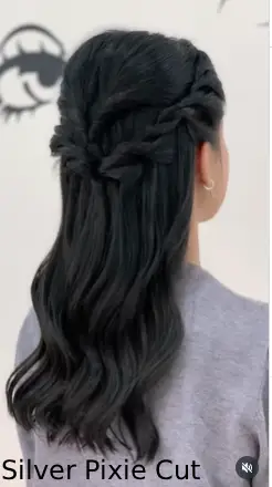 Silver Pixie Cut