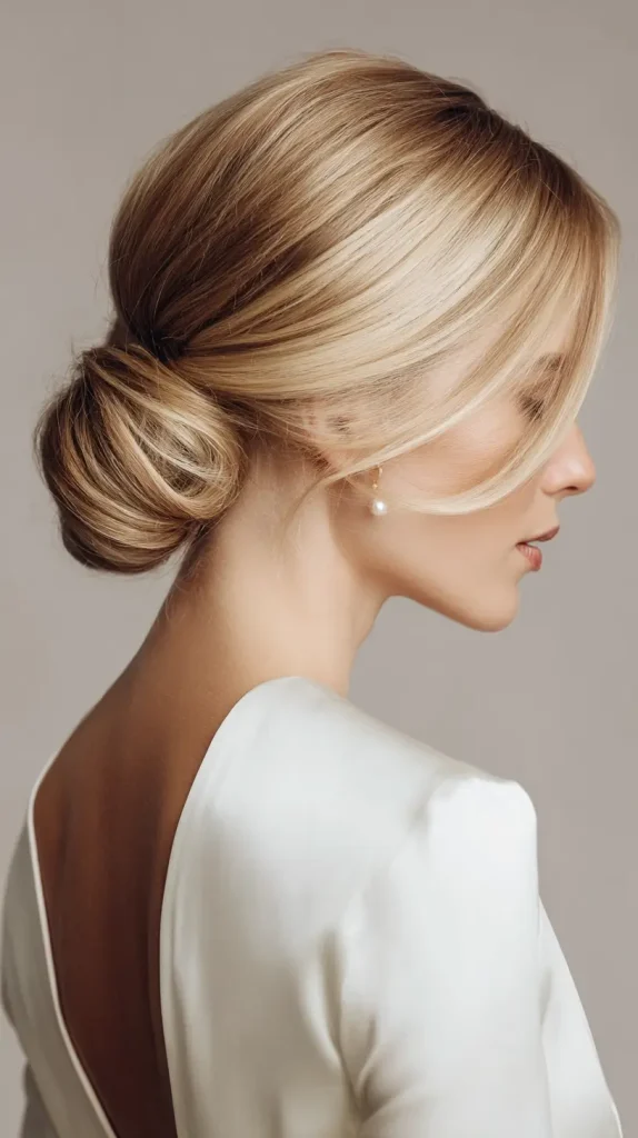 Sleek Low Chignon