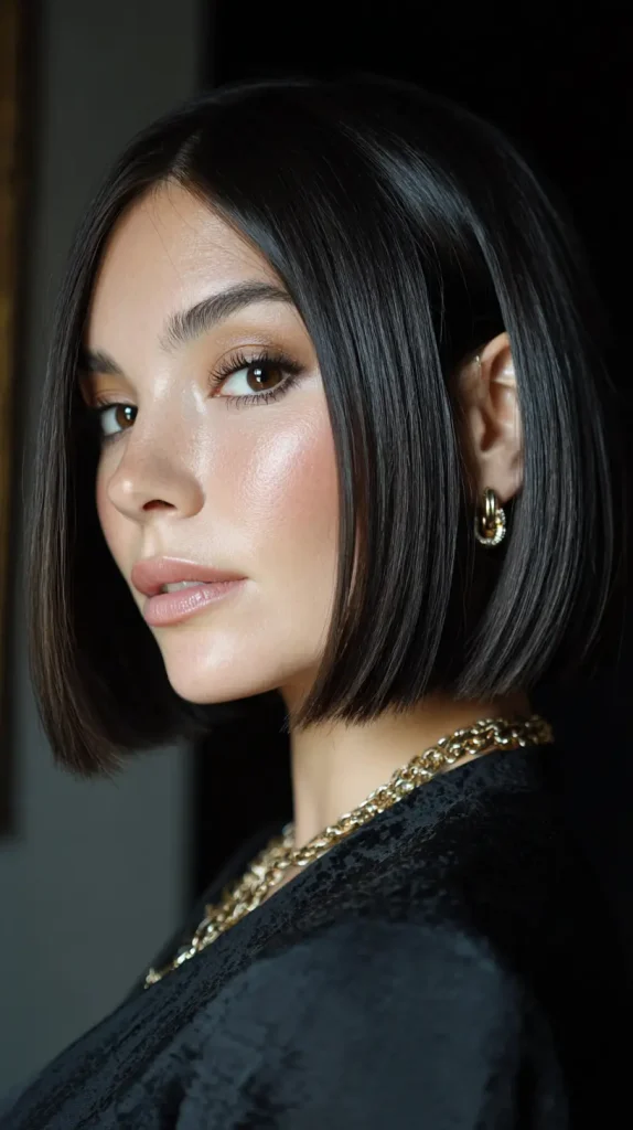 Sleek and Straight French Bob