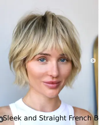 Sleek and Straight French Bob