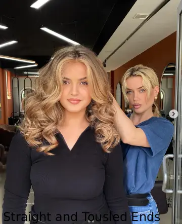 Straight and Tousled Ends