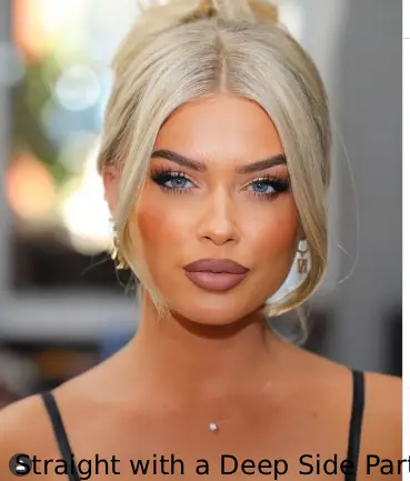 Straight with a Deep Side Part
