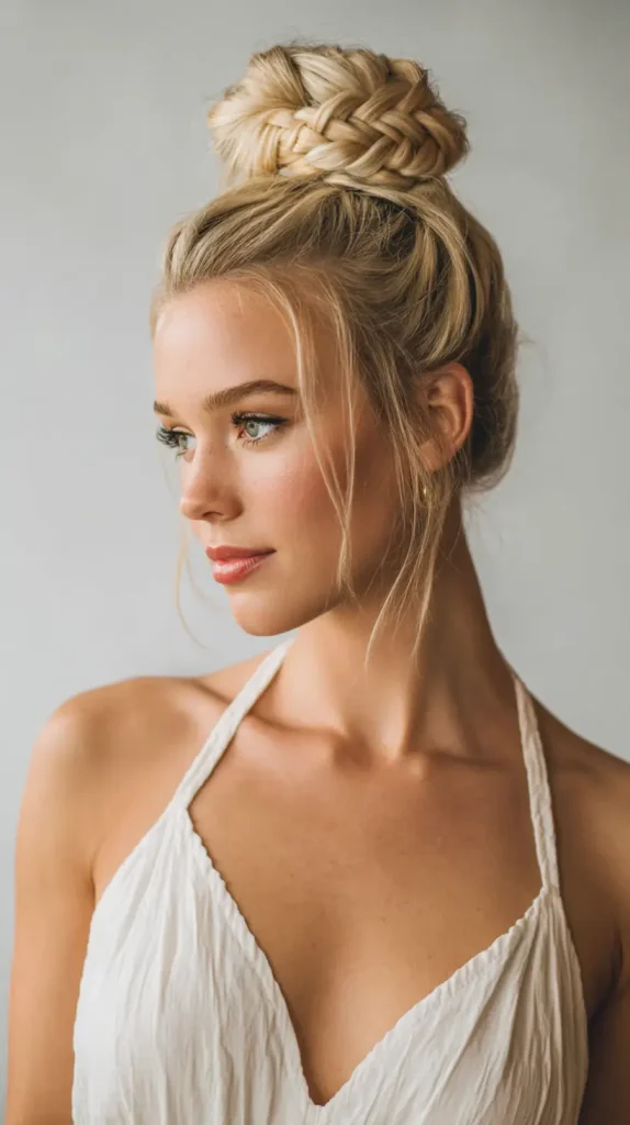 The Braided High Bun