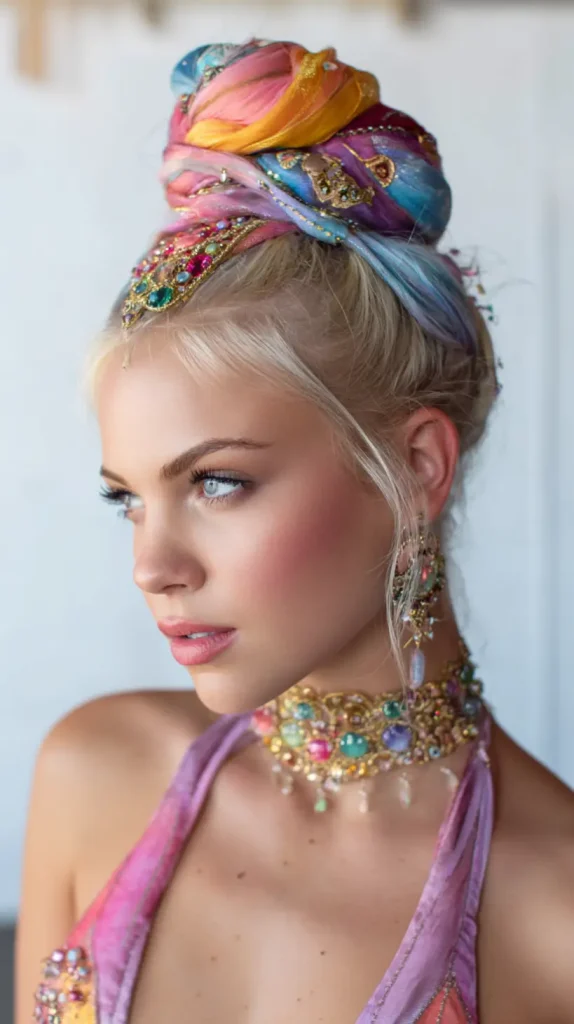 The Decorated High Bun