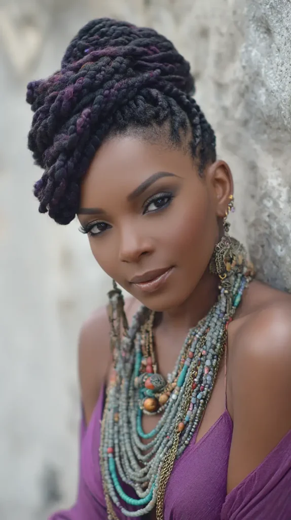 Twist Braids with Beads