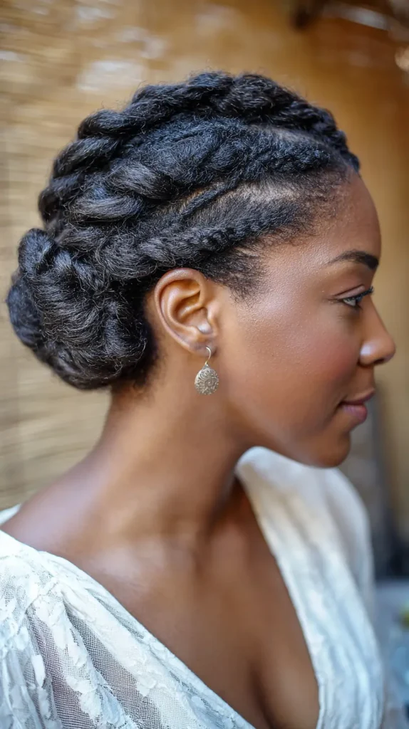 Two-Strand Twist Low Bun