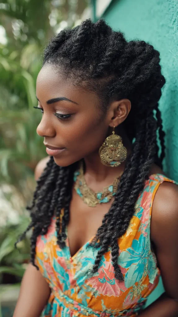 Waist-Length Island Twists
