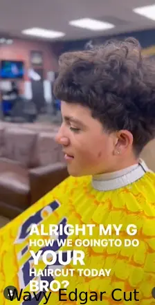 Wavy Edgar Cut