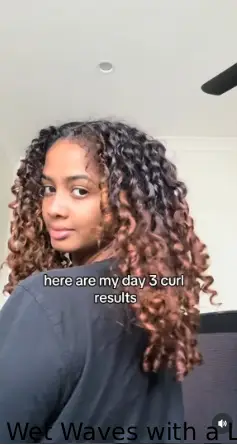 Wet Waves with a Low Bun
