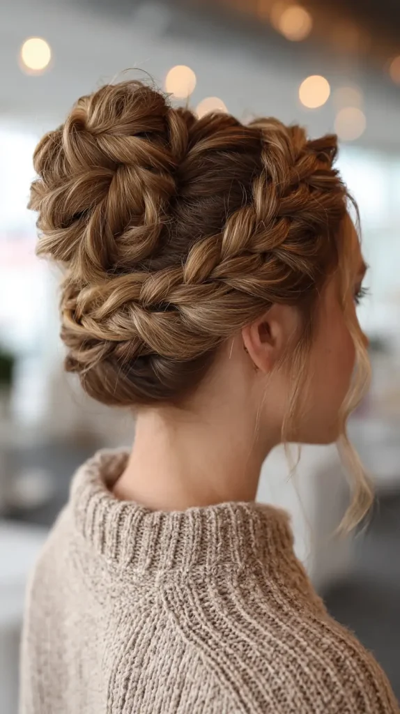 Braided Crown with a Bun